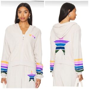 Lauren Moshi Lachelle Striped hoodie